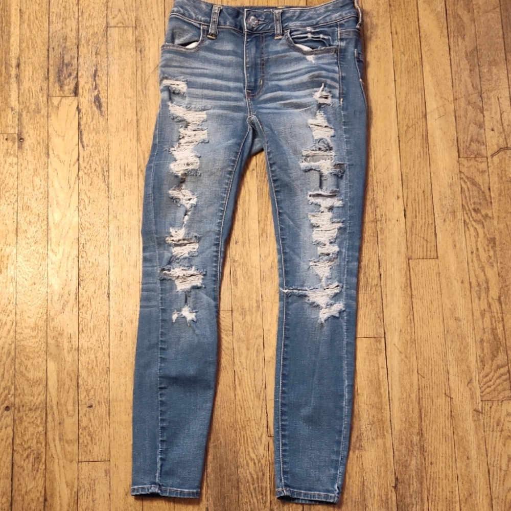 American Eagle Outfitters Super Super Stretch Jeggings Women's Size 2 Short